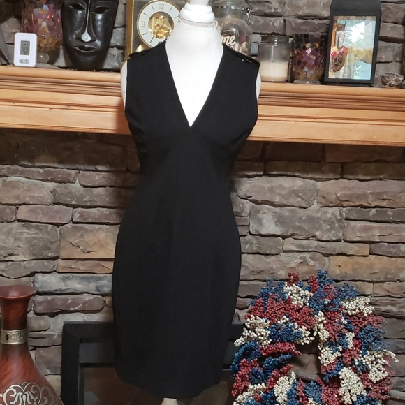 ⚡️Sale⚡️BURBERRY SLEEVELESS FITTED DRESS Sz 10/12/14👇 - Picture 2 of 16